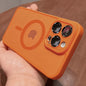Luxury Magnetic Wireless Charge Phone Case For iPhone 17 Air 16 15 14 13 12 11 Pro Max Plus Matte Translucent Hard PC Armor Shockproof Camera Lens Protection Cover